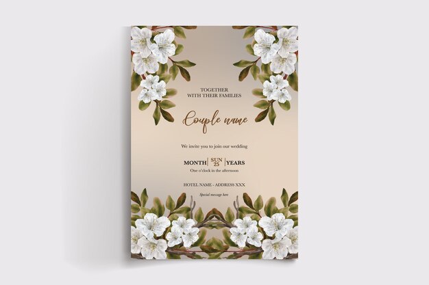 Plantillas de invitación de boda nupcial de ducha