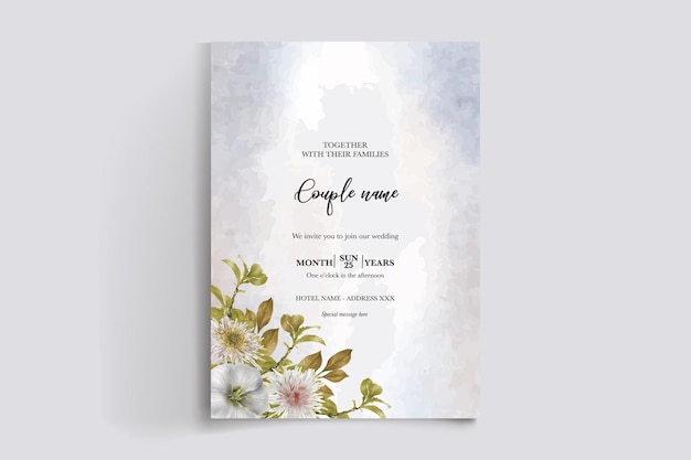 Plantillas de invitación de boda nupcial de ducha