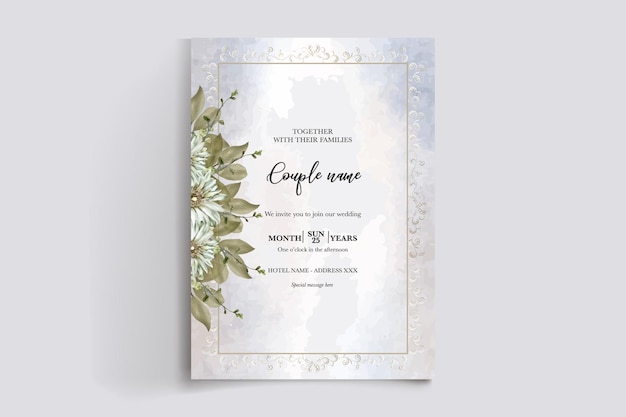 Plantillas de invitación de boda nupcial de ducha