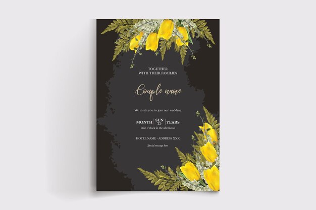 Plantillas de invitación de boda