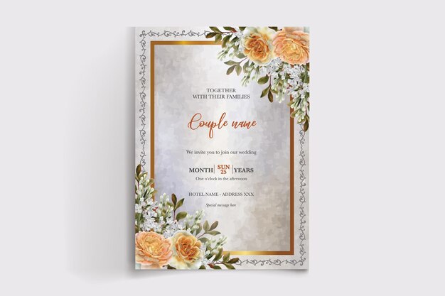 Plantillas de invitación de boda