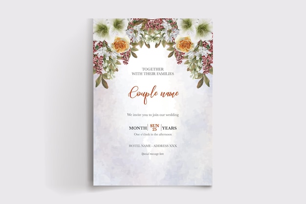 Plantillas de invitación de boda