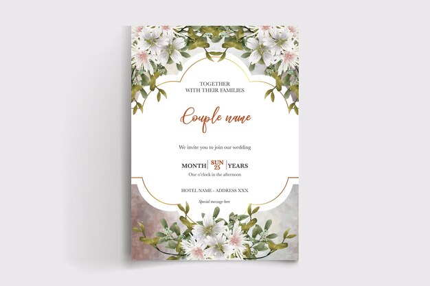 Plantillas de invitación de boda