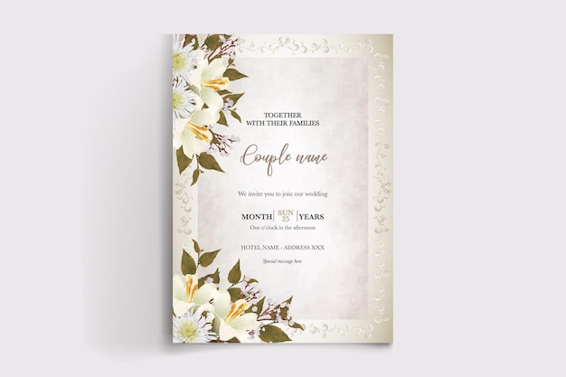 Plantillas de invitación de boda