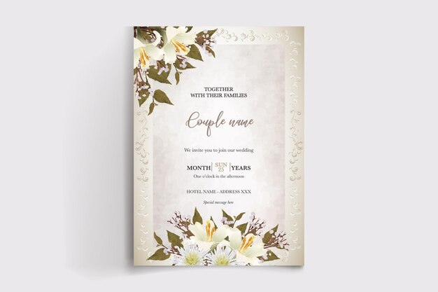 Plantillas de invitación de boda