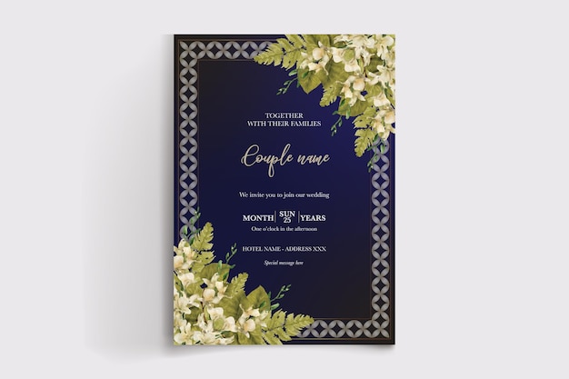 Plantillas de invitación de boda