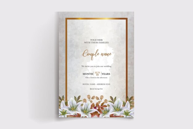 Plantillas de invitación de boda