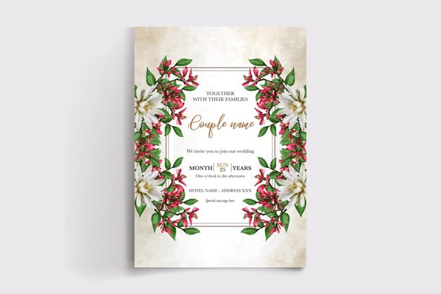 Plantillas de invitación de boda