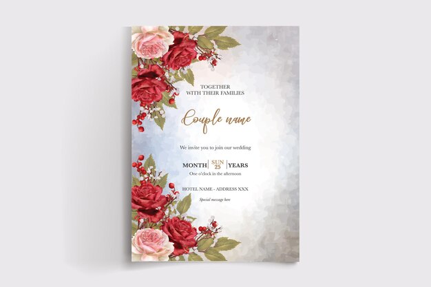 Plantillas de invitación de boda