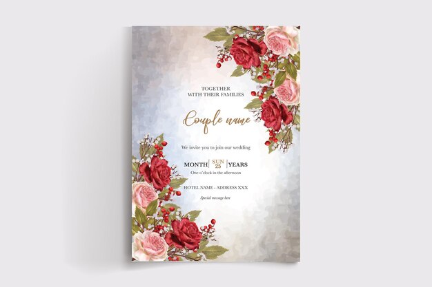 Plantillas de invitación de boda