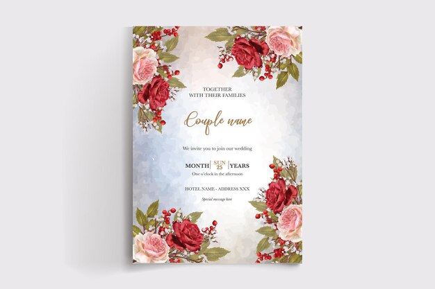 Plantillas de invitación de boda