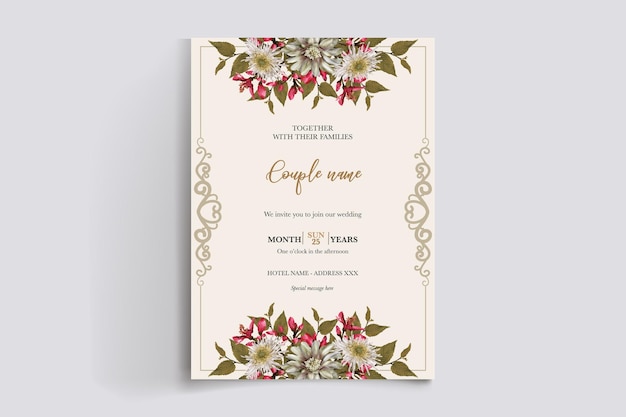 Plantillas de invitación de boda