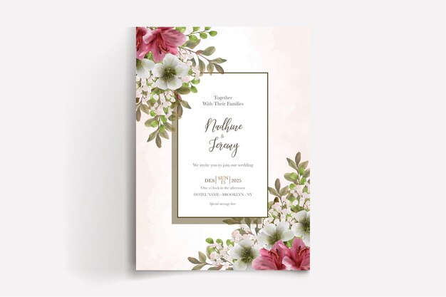 Plantillas de invitación de boda