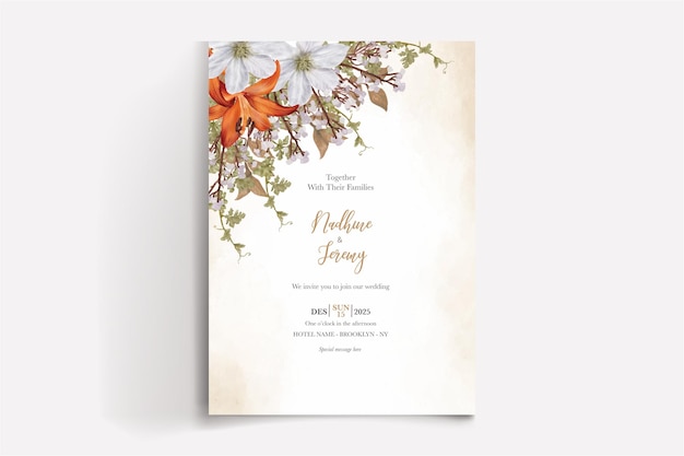 Plantillas de invitación de boda