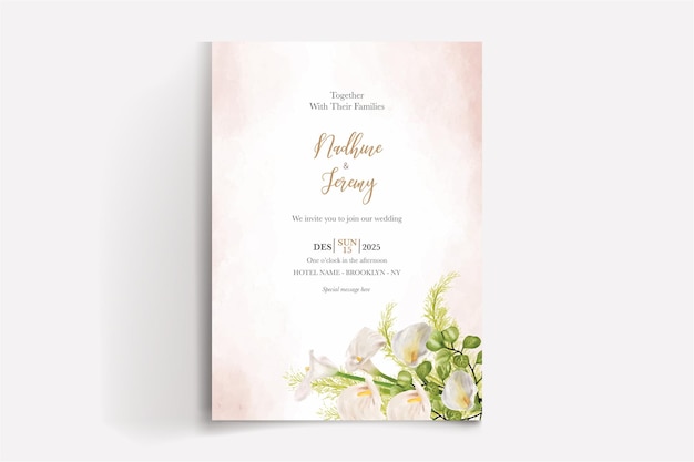 Plantillas de invitación de boda