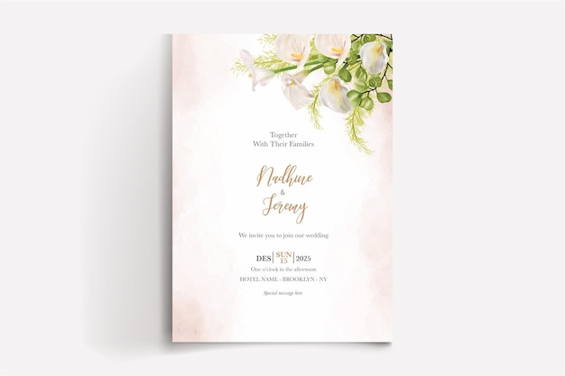 Plantillas de invitación de boda