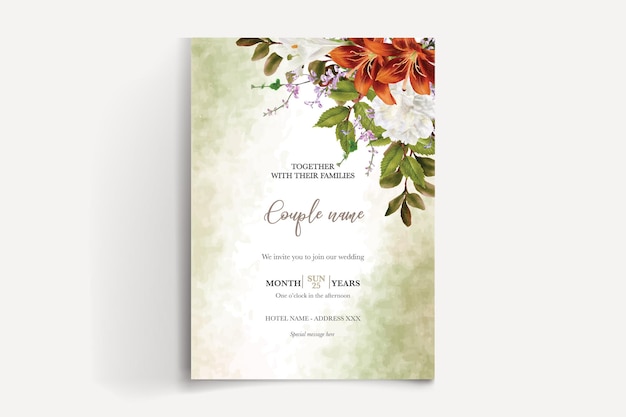 Plantillas de invitación de boda