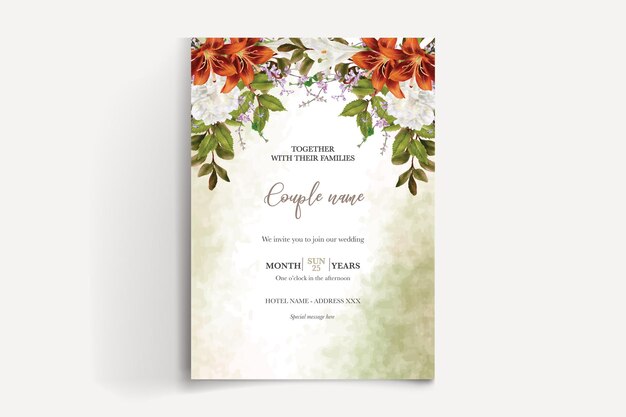 Plantillas de invitación de boda