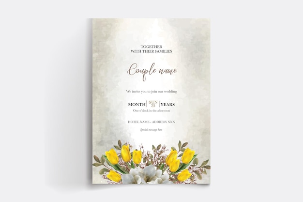 Plantillas de invitación de boda