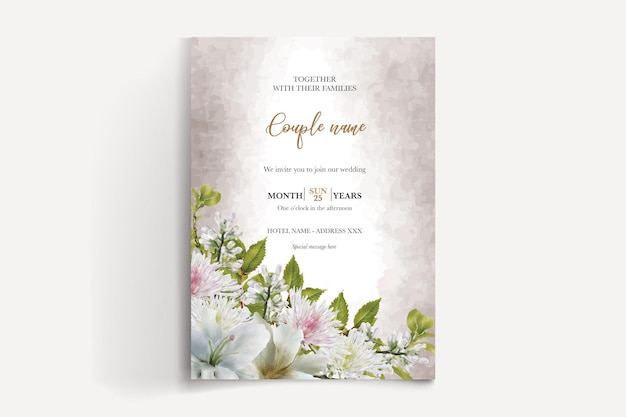 Plantillas de invitación de boda