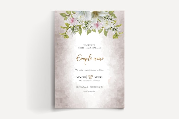 Plantillas de invitación de boda