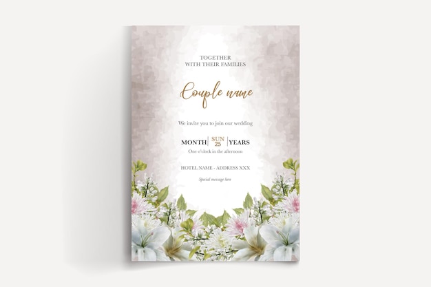 Plantillas de invitación de boda