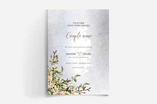 Plantillas de invitación de boda