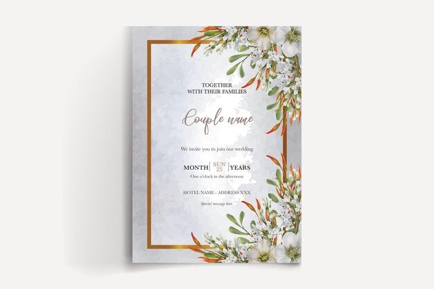 Plantillas de invitación de boda