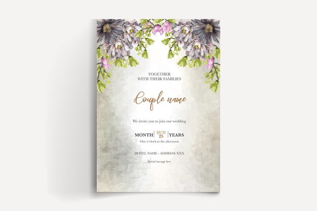 Plantillas de invitación de boda