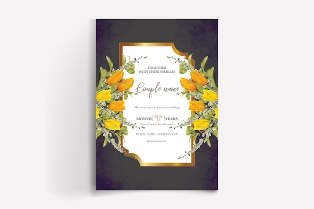Plantillas de invitación de boda