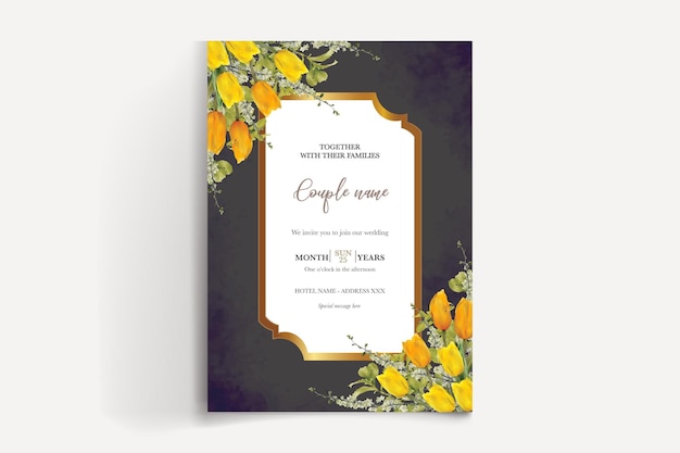 Plantillas de invitación de boda