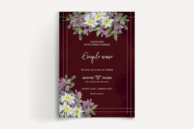 Plantillas de invitación de boda