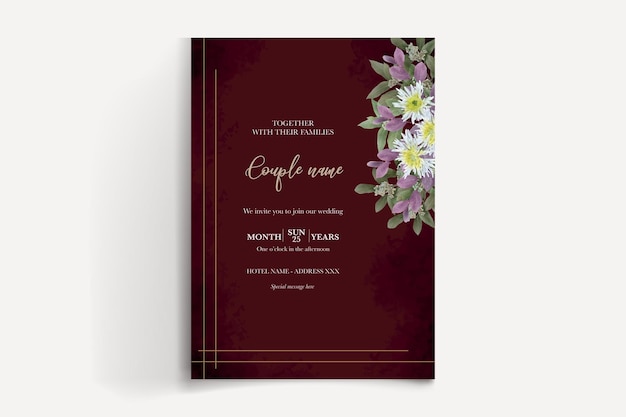 Plantillas de invitación de boda