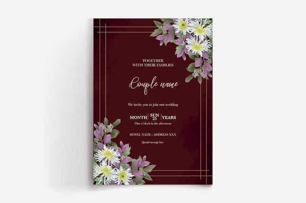 Plantillas de invitación de boda