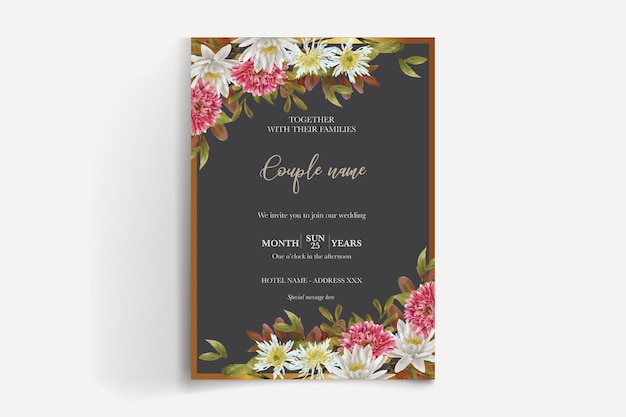 Plantillas de invitación de boda