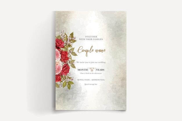 Plantillas de invitación de boda