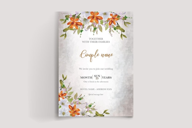 Plantillas de invitación de boda