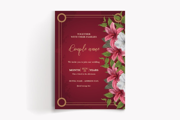 Plantillas de invitación de boda