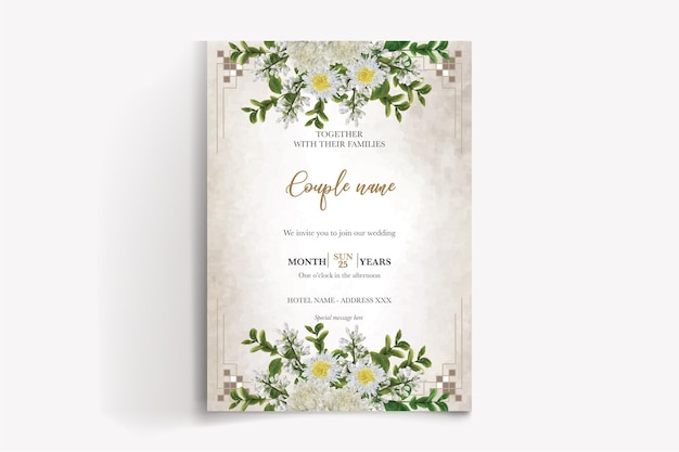 Plantillas de invitación de boda