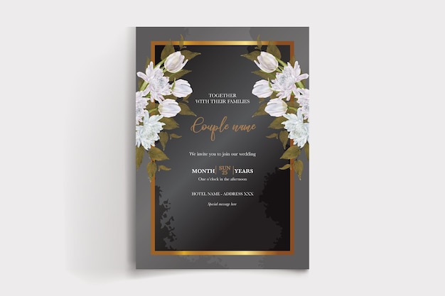 Plantillas de invitación de boda