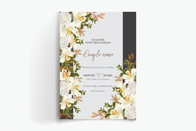 Plantillas de invitación de boda