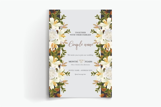 Plantillas de invitación de boda