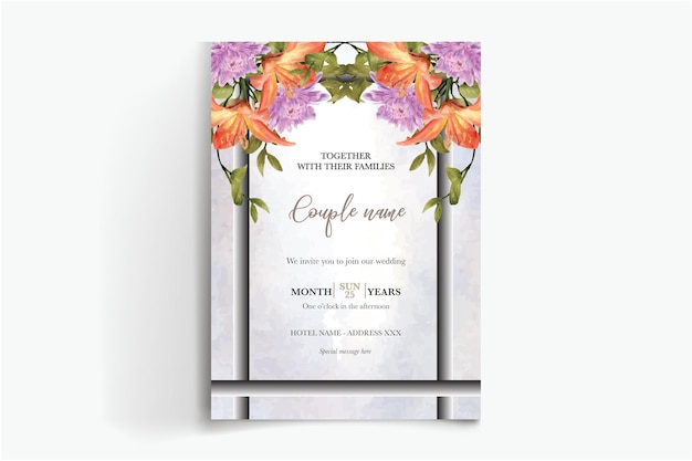 Plantillas de invitación de boda