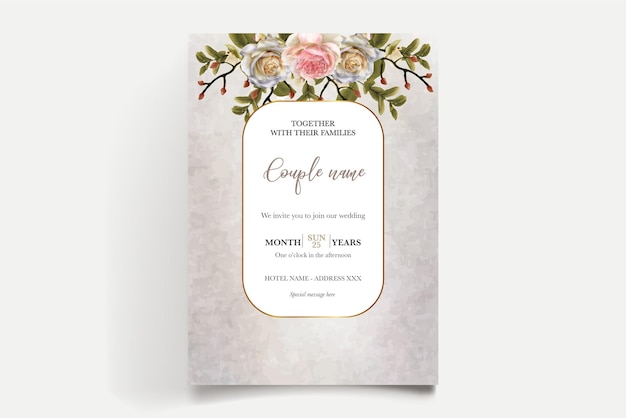 Plantillas de invitación de boda