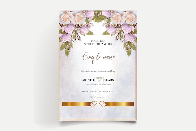 Plantillas de invitación de boda