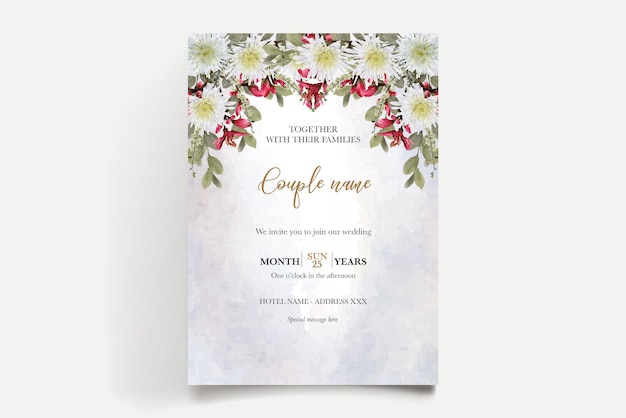 Plantillas de invitación de boda