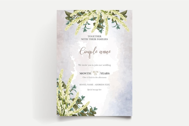 Plantillas de invitación de boda