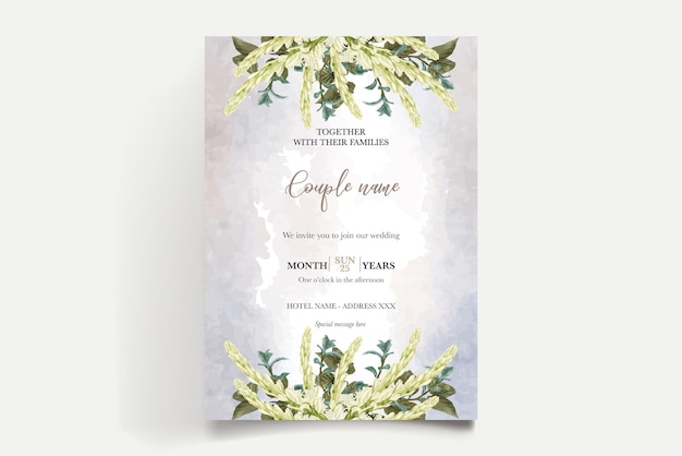 Plantillas de invitación de boda