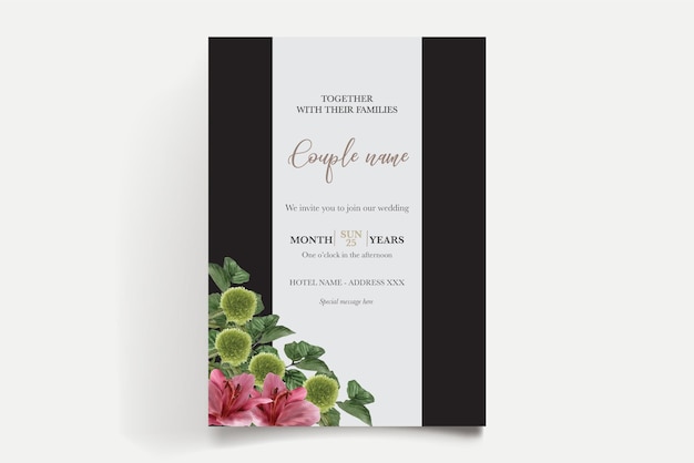 Plantillas de invitación de boda