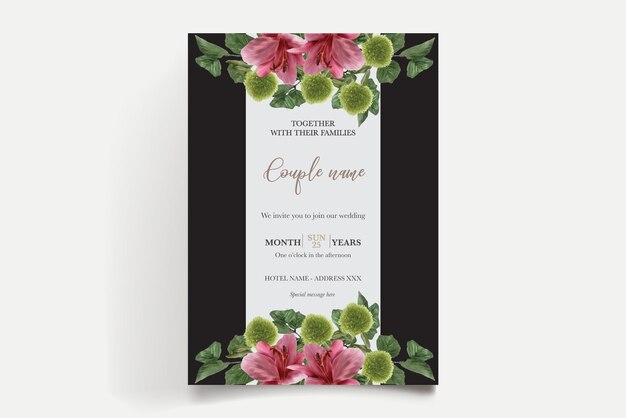 Plantillas de invitación de boda